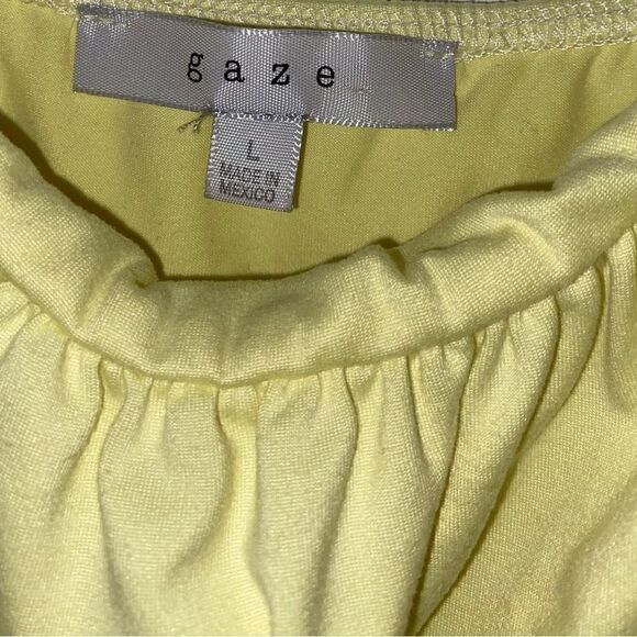 Gaze Yellow Bodysuit Size Large - Picture 2 of 2